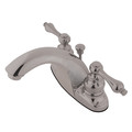 Kingston Brass 4" Centerset Bathroom Faucet, Brushed Nickel KB7648AL